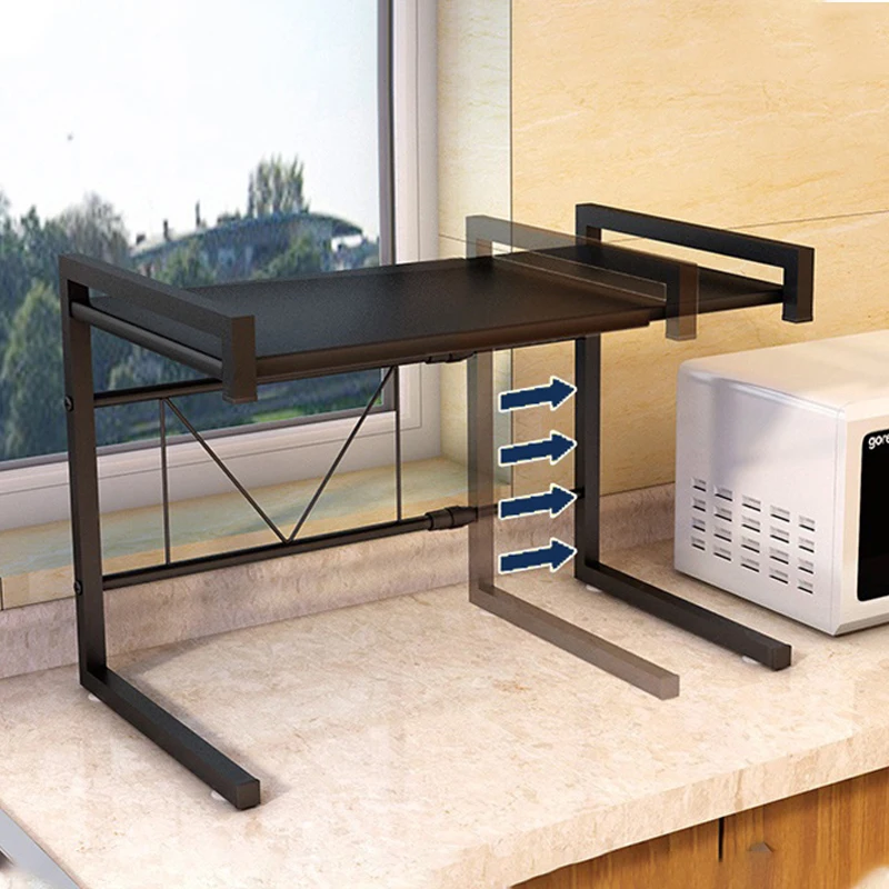 CINLAN Полочка для микроволновой печи стеллаж хранения Регулируемый 2 круглый Ланч