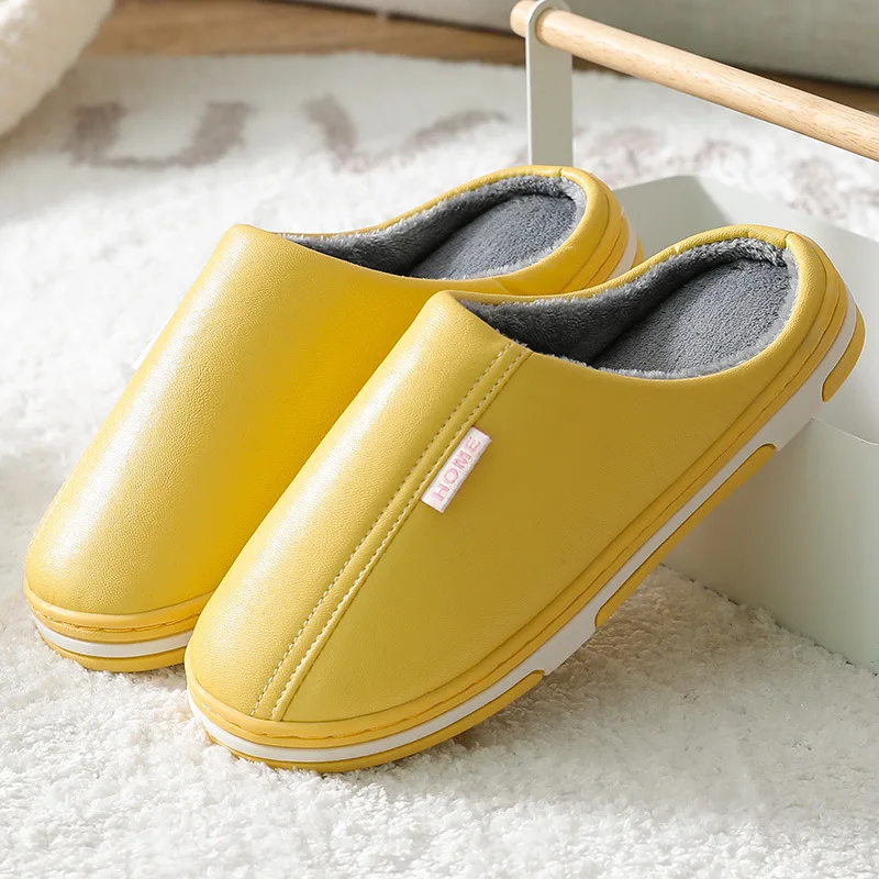 

Cotton Slippers Women Winter Warm Furry Slippers Couple Slippers Comfortable Shoes Woman Anti-Slip Shoes Men Ladies Zapatos Muje