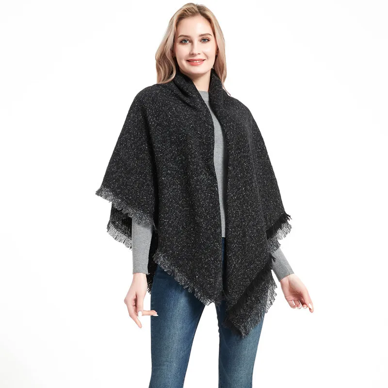 Зимний шарф 2020 женские вязаные серые синие красные черные теплые шарфы