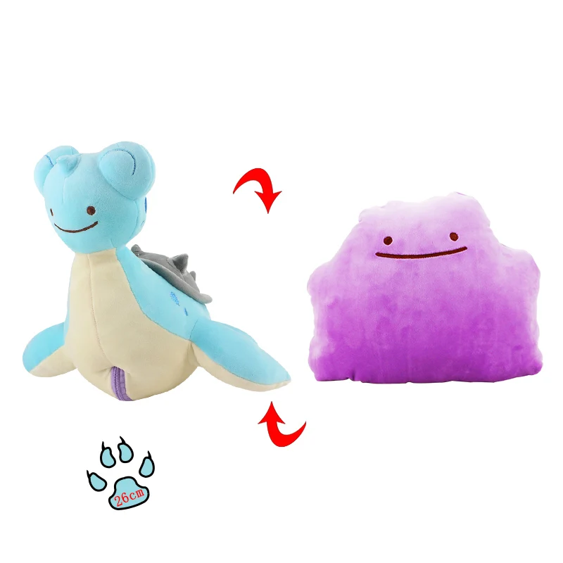 30 см Ditto переносная плюшевая игрушка чармандер, Сквиртл Bulbasaur Lapras Snorlax Gengar Poliwag clefey мягкие подушки для куклы