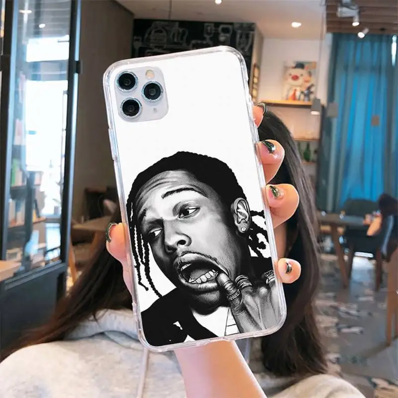 

Asap Rocky America rapper Phone Case Transparent soft For iphone 5 5s 5c se 6 6s 7 8 11 12 plus mini x xs xr pro max