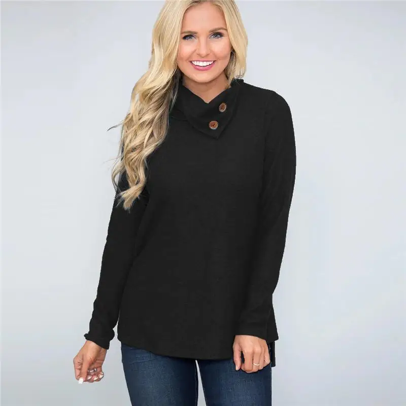 Turtleneck Sweater Women Casual Solid Color Long Sleeve Ladies Leisure Knitted Tops Pullovers Outwear 2019 Autumn New | Женская одежда