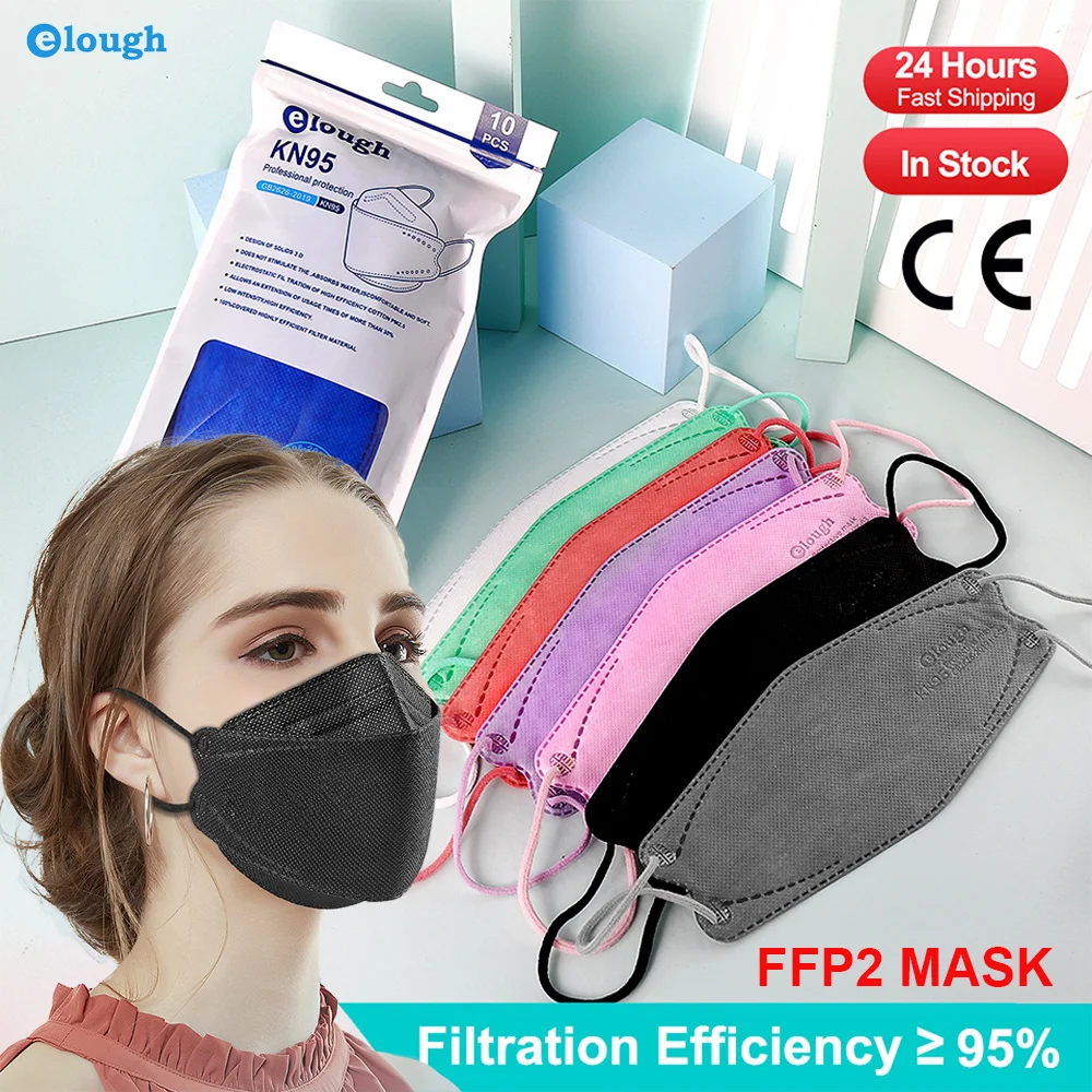 

FFP2 Mascarilla fpp2 homologadas KN95 mascarillas certificadas ffp2mask adult face colores mask 4 layers ffp2 fish Filter masks