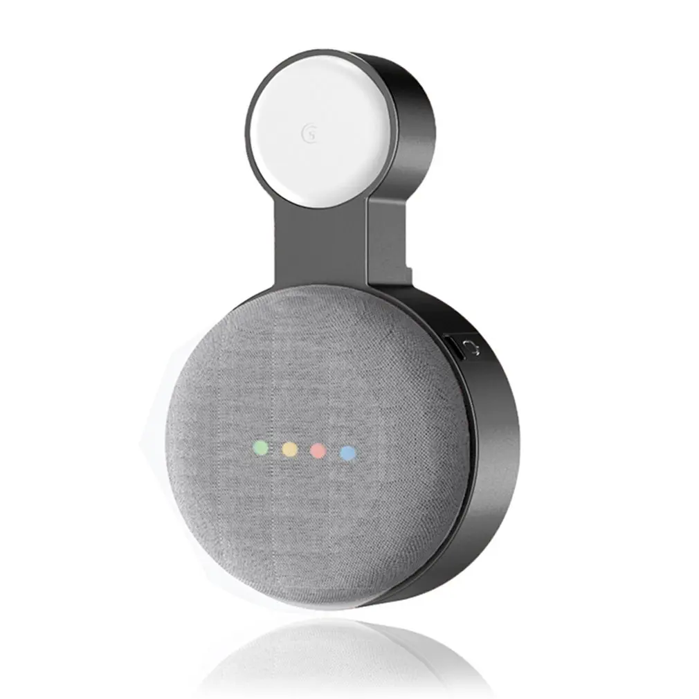 

Audio Stand Wall Charger Bracket Accommodate Wires Socket Wall Bracket Smart Speaker Suitable For Home Mini