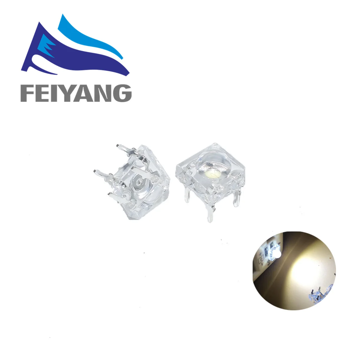 Светодиодные Автомобильные лампы 100 шт. 5 мм красный зеленый синий белый желтый