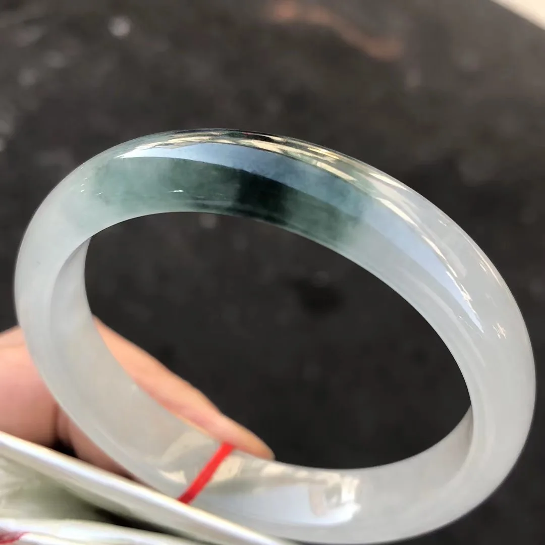

Natural Myanmar jadeite bangle handcarved jade bangle real jade bracelets natural jade stone for woman men bracelets 58.5mm