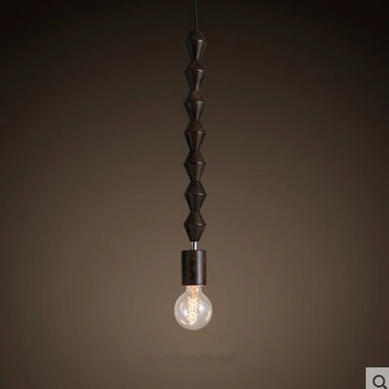 Современный подвесной светильник в стиле ретро натуральный дуб деревянные