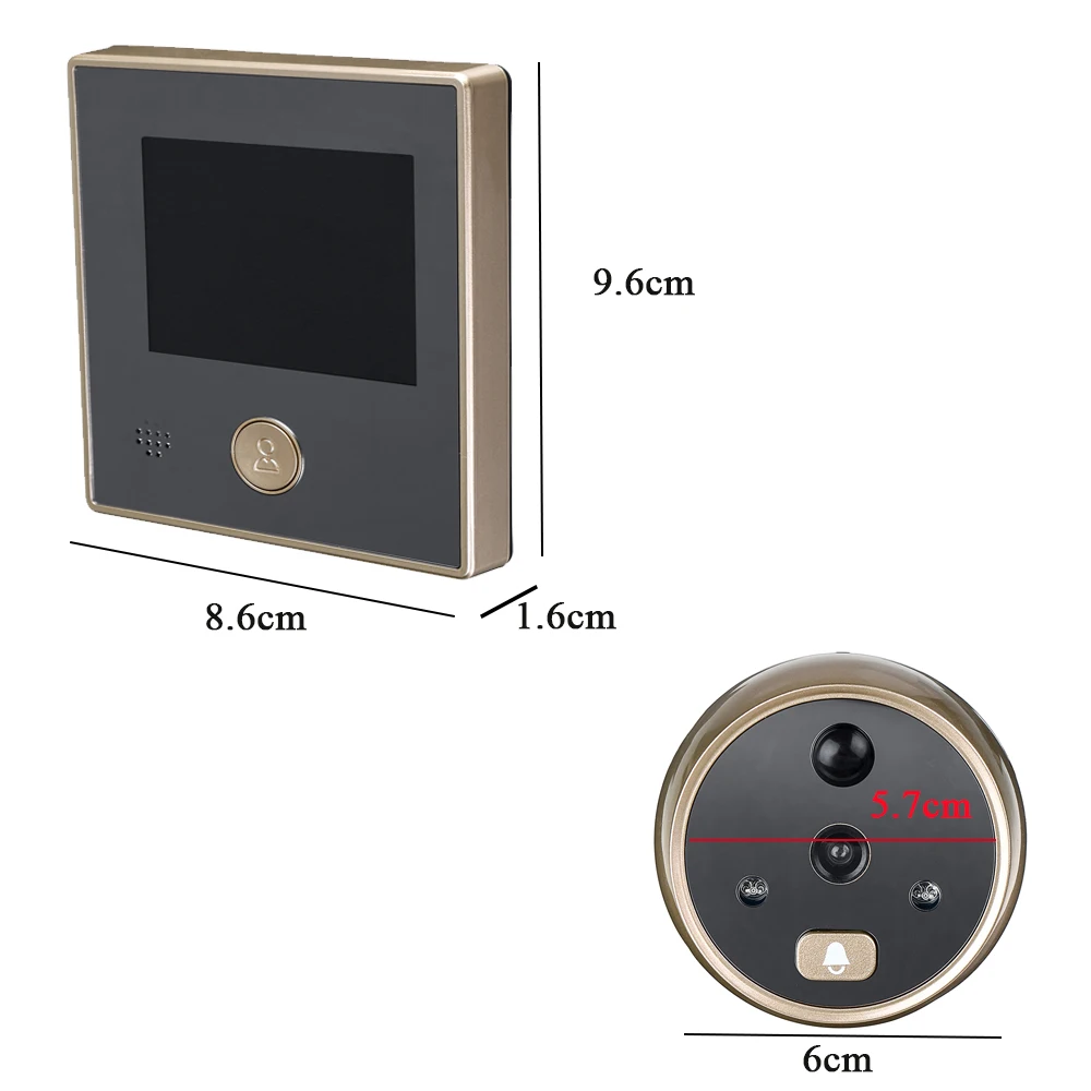 3-дюймовый Sy-1 TFT LCD HD цифровой дверной глазок звонок Электрический Обнаружение