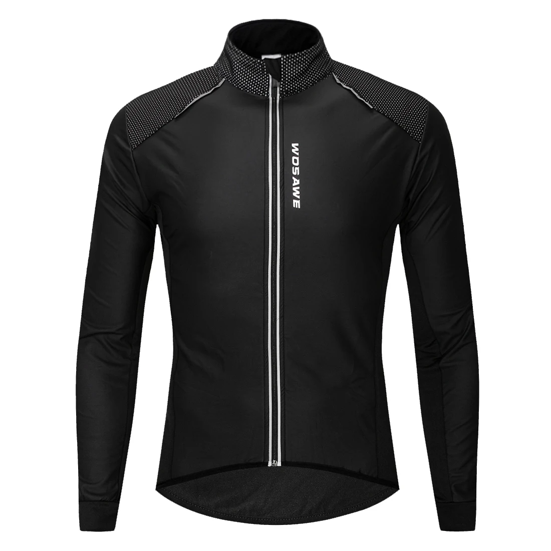 PU Jacket WOSAWE мужская куртка для велоспорта Зимняя Теплая Флисовая дорожная одежда для горного велосипеда спортивная ветрозащитная куртка для верховой езды - Цвет: PU Jacket