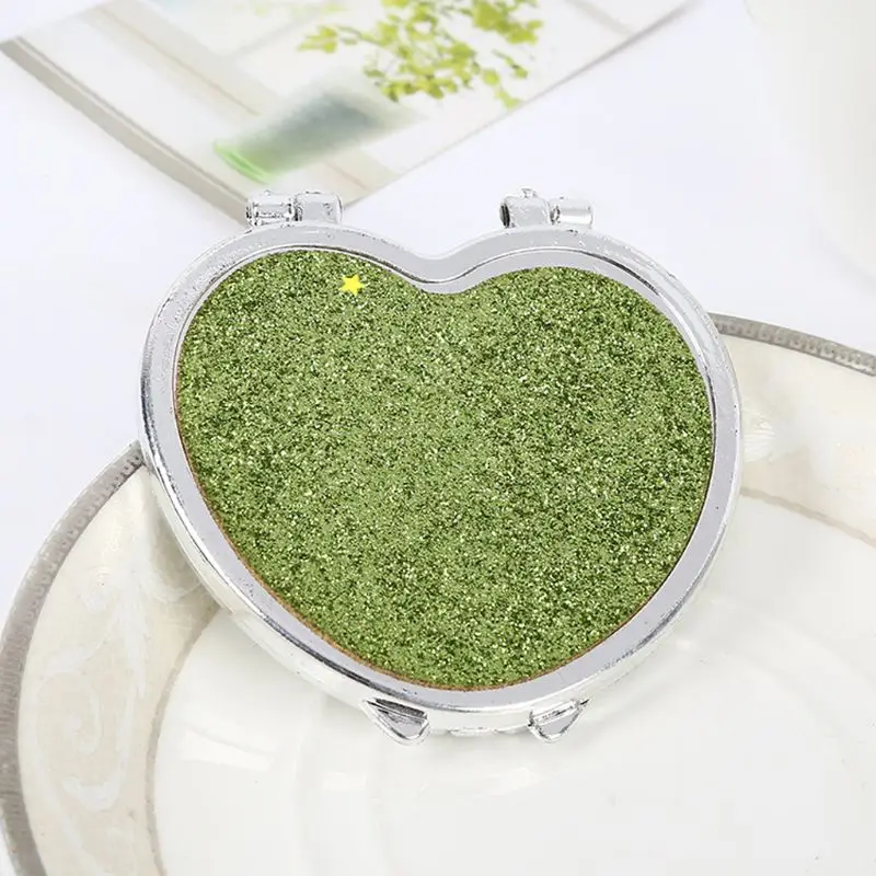 Мини карманное зеркало портативное Складное двухстороннее косметическое в