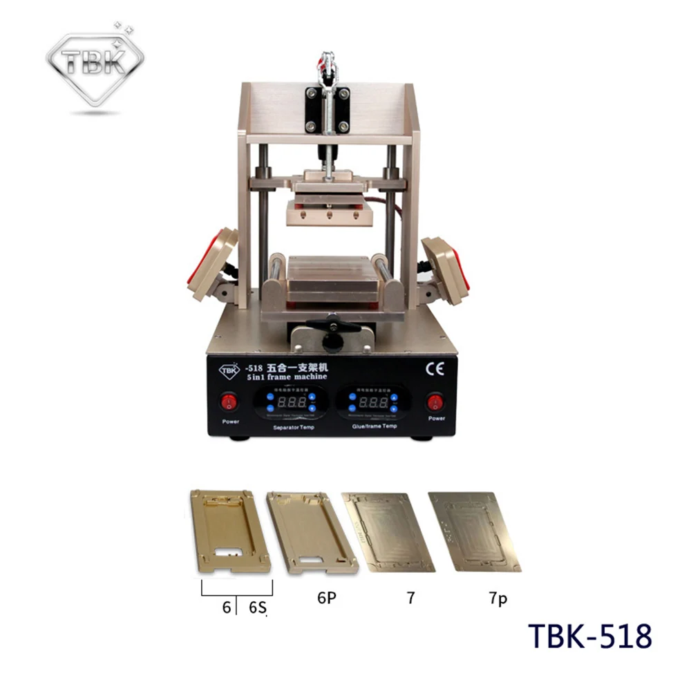 TBK-518 5в1 lcd восстановительная машина Средний сепаратор лицевой панели/рамка ламинирующая машина/Вакуумный lcd сепаратор/клей для удаления/подогреватель