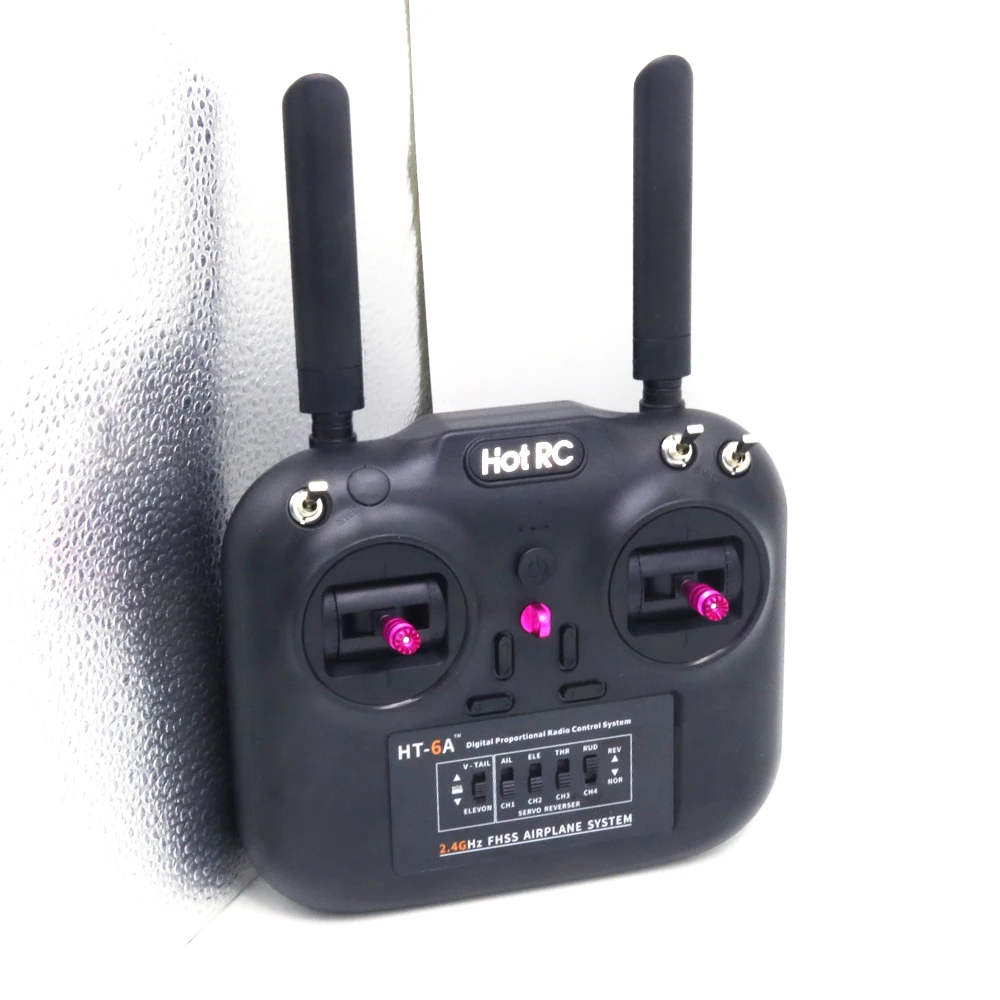 1 Set Hotrc HT-6A 2.4G 6CH RC FHSS Transmitter and Receiver with Box used for FPV Drone Rc Airplane Car Boat | Игрушки и хобби