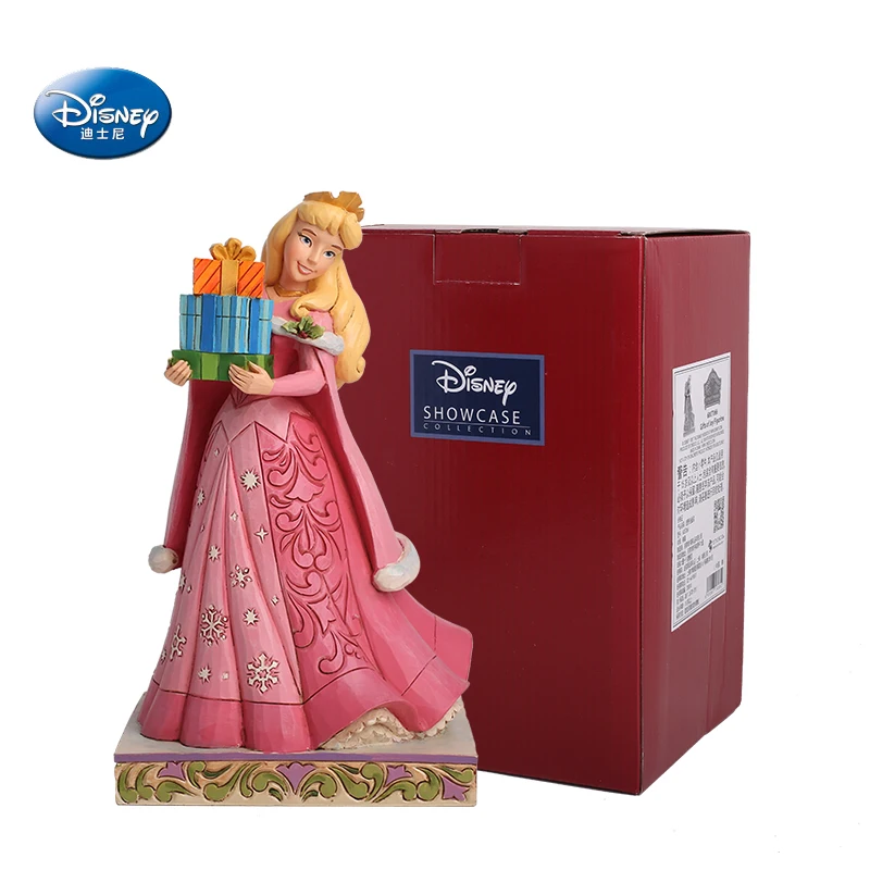 

Disney Sleeping Beauty Anime Christmas Dress Action Figures Model Peripheral Collectible Hand-Made Toys Gift for Children