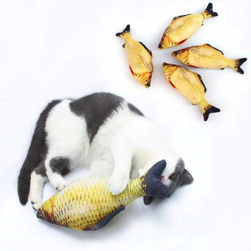 

Simulation 3D Fish Cat Toys Soft Plush Pet Chew Toy Kitten Puppy Interactive Playing Doll Pets Supplies