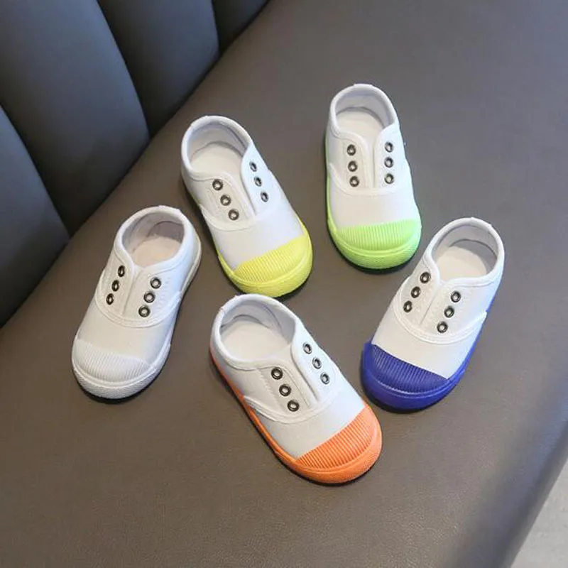 

Children's Casual Shoes Kids Canvas Sneakers Candy Colors Flats For Toddlers Boys Girls Soft Breathable Fashion Hot Sale Shoes