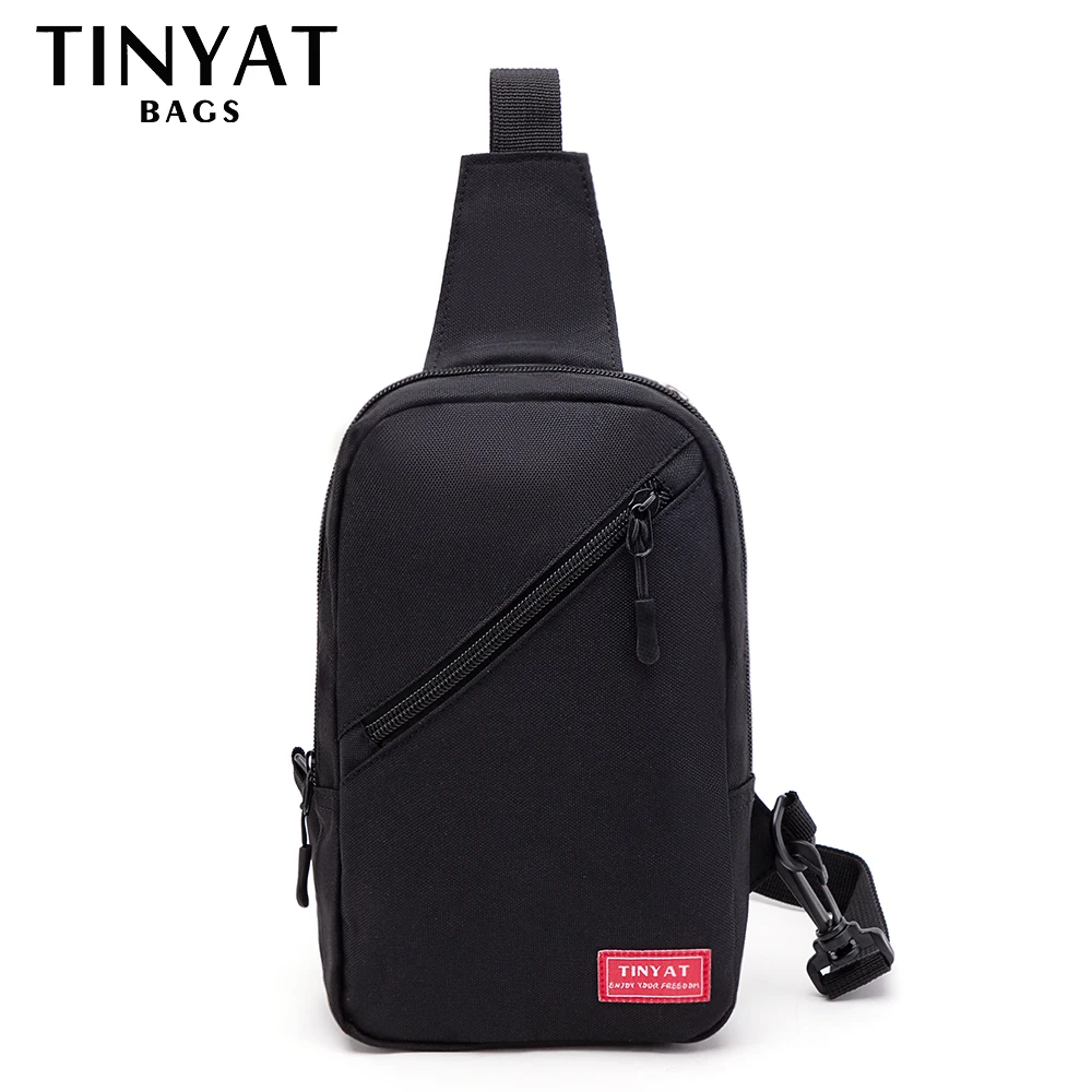 Men's Breast Package Students Outdoor Sports and Casual Bag Canvas Water-Resistant and Wear-Resistant Bag Backpack