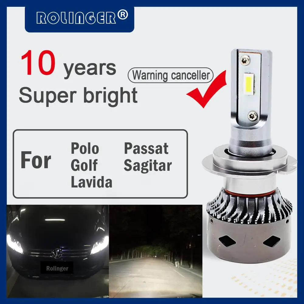 2 шт. автомобильные светодиодные фасветильник для гольфа Lavida Passat Sagitar D8 H7 |