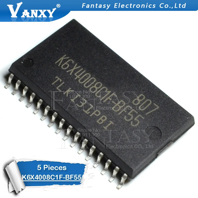 5 шт. флэш-память 512Kx8 K6X4008C1F BF55 | Электронные компоненты и принадлежности