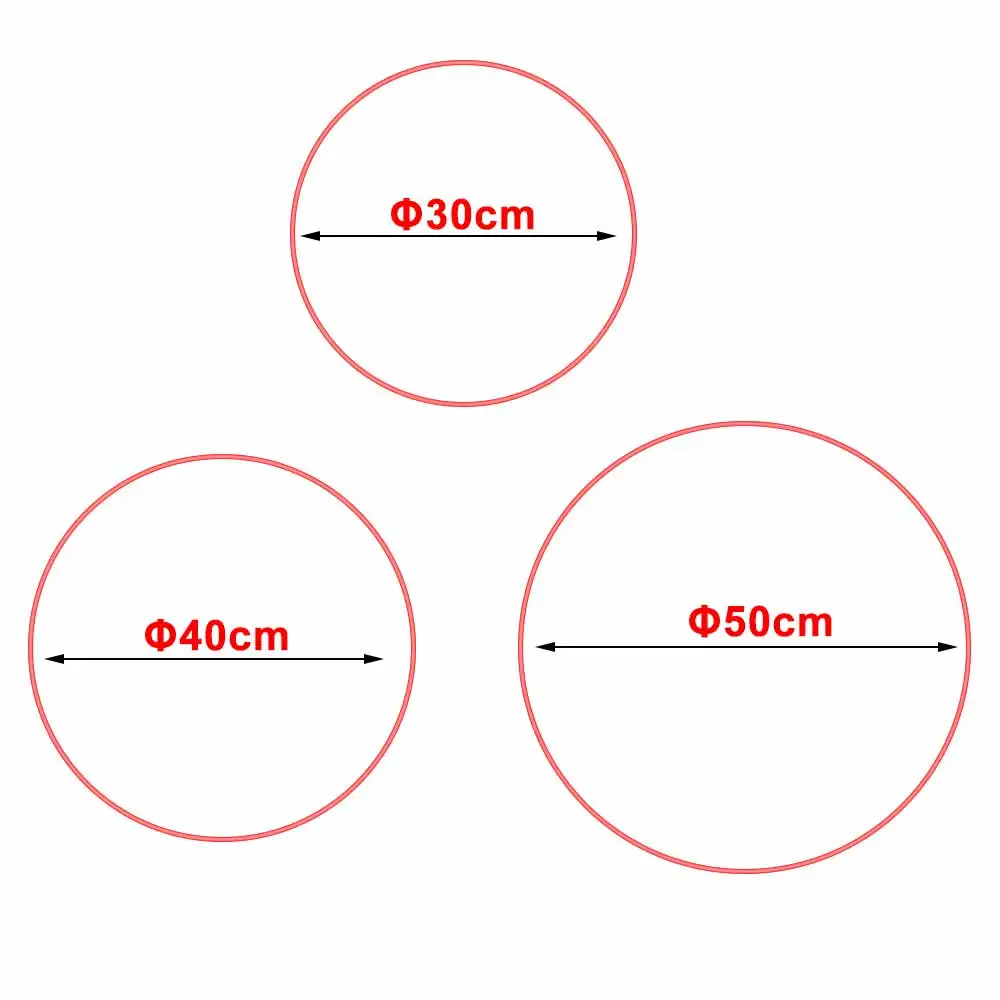 

5PCS/set 30cm 40cm 50cm Dia Soccer Speed Agility Rings Football Training Equipment Gear Durable Agility Soccer Training Rings