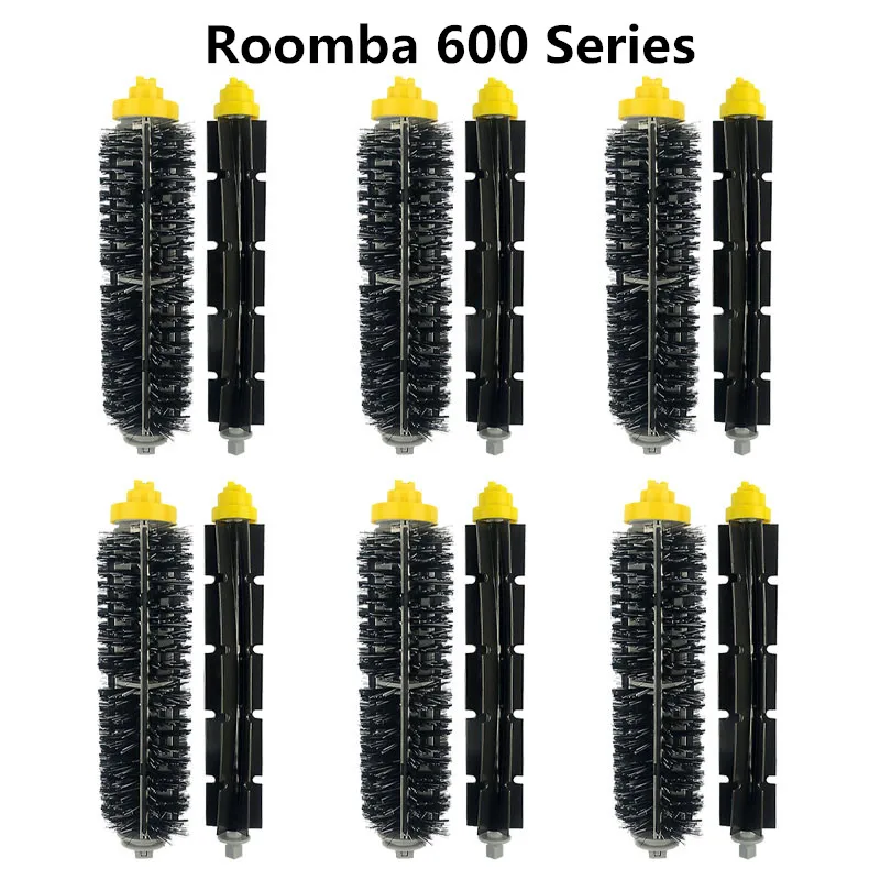 

6set washable Accessories Side brush For irobot Roomba 600 Series 621 625 630 640 650 660 670 Robotic Vacuum Cleaner Spare Part