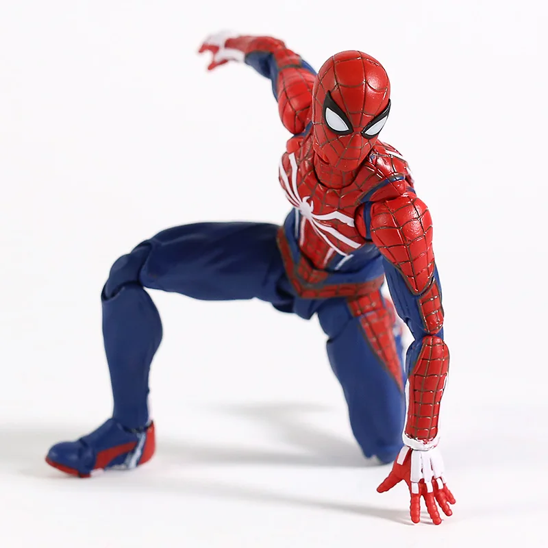 Avengers SHF Spider-Man Upgrade Suit PS4 Game Edition - SpiderMan Action Figure Collectible Model Toy Doll Gift image 6