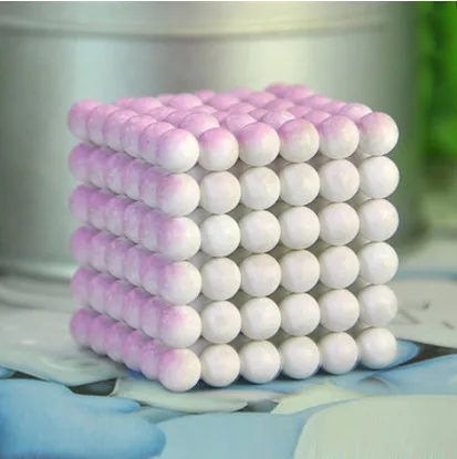 Change Color Новинка, 5 мм, 216 шт., магнитный магический куб, Bucky Puzzle Magcube, блоки, Neo Cube Balling с металлической коробкой - Цвет: Change Color
