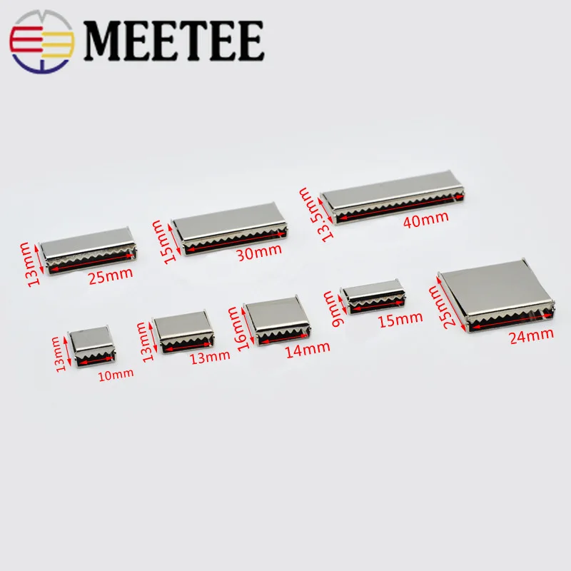 Meetee 50 шт. высококачественные металлические задние пряжки с зажимом клипса на