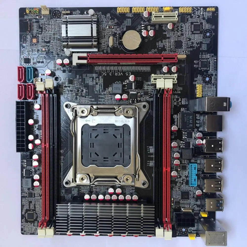 Runing X79 Micro-ATX настольная материнская плата ram 4 DDR3 DIMM скидка X79 LGA2011 материнская плата компьютер DIY SATA3.0 PCI-E x16 USB3.0