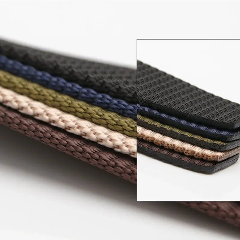 Модный повседневный нейлоновый брезентовый ремень унисекс с круглой