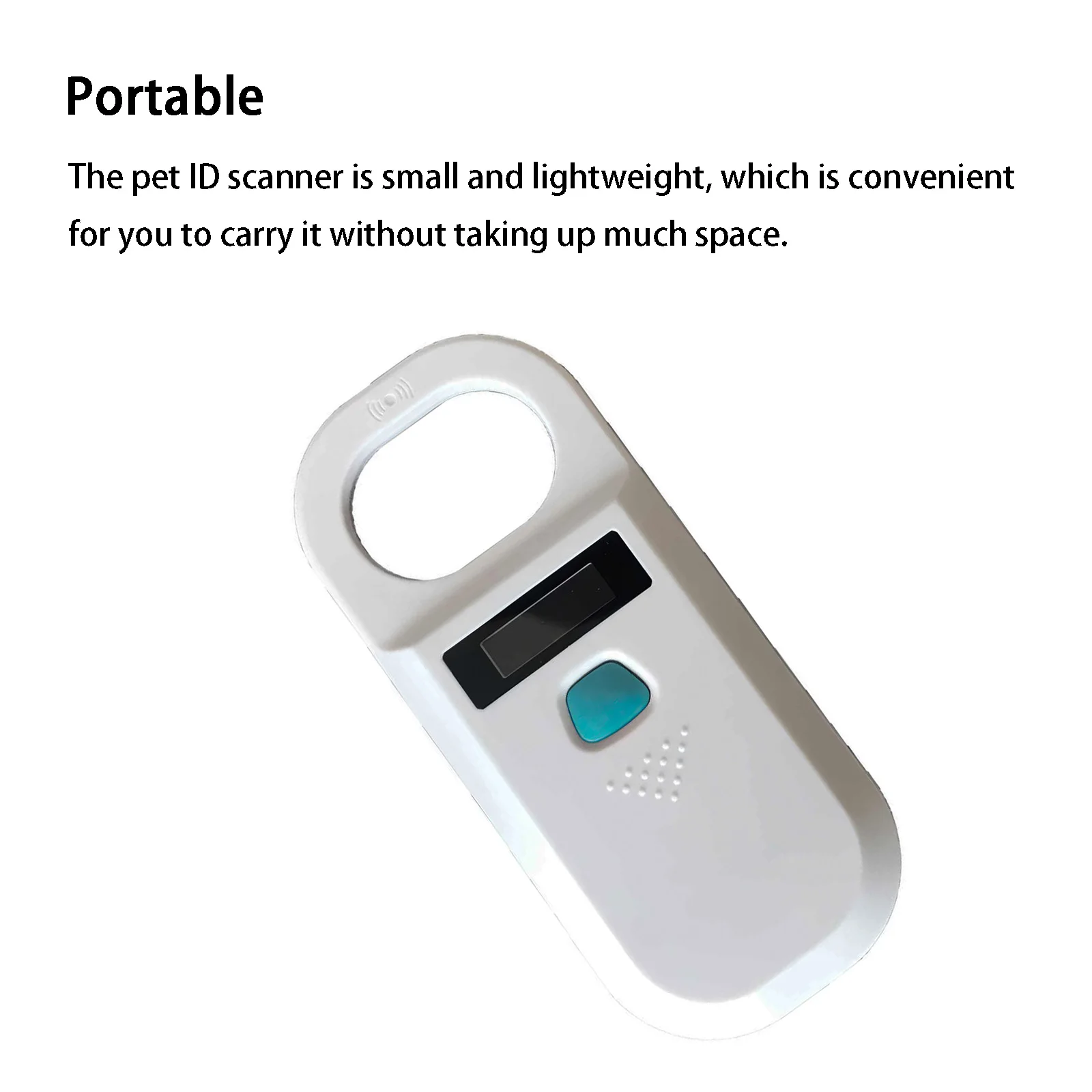 RFID микрочип Ручной цифровой сканер для животных USB Перезаряжаемый считыватель ID