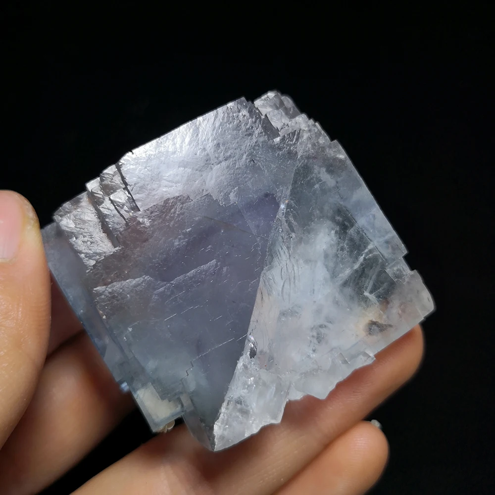 

160g C4-1 Natural Stone Quartz Bule Fluorite Mineral Crystal Specimen from Yaogangxian Hunan Province China