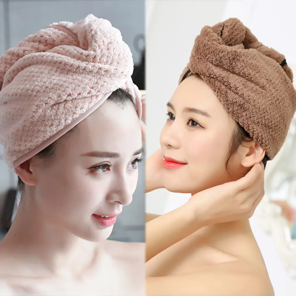 

New Momy Baby Quick-drying Towel Super Absorbent Hair Drying Towels Turban Bathing Cap Bathrobe Hat Head Wrap