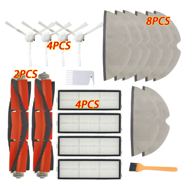 

Mop Cloth Rag Water Tank Brush HEPA Filter for Xiaomi Mijia 1C 1T STYTJ01ZHM Mi Robot Vacuum Mop SKV4093GL Dreame F9 STYTJ02ZHM