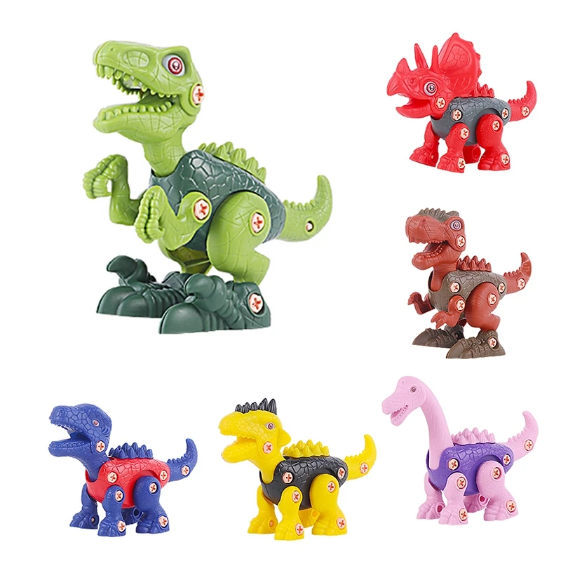 

Take Apart Dinosaur Toys Splicing Dinosaur DIY Construction Set with Electric Drill and Screwdriver Tools for Kids