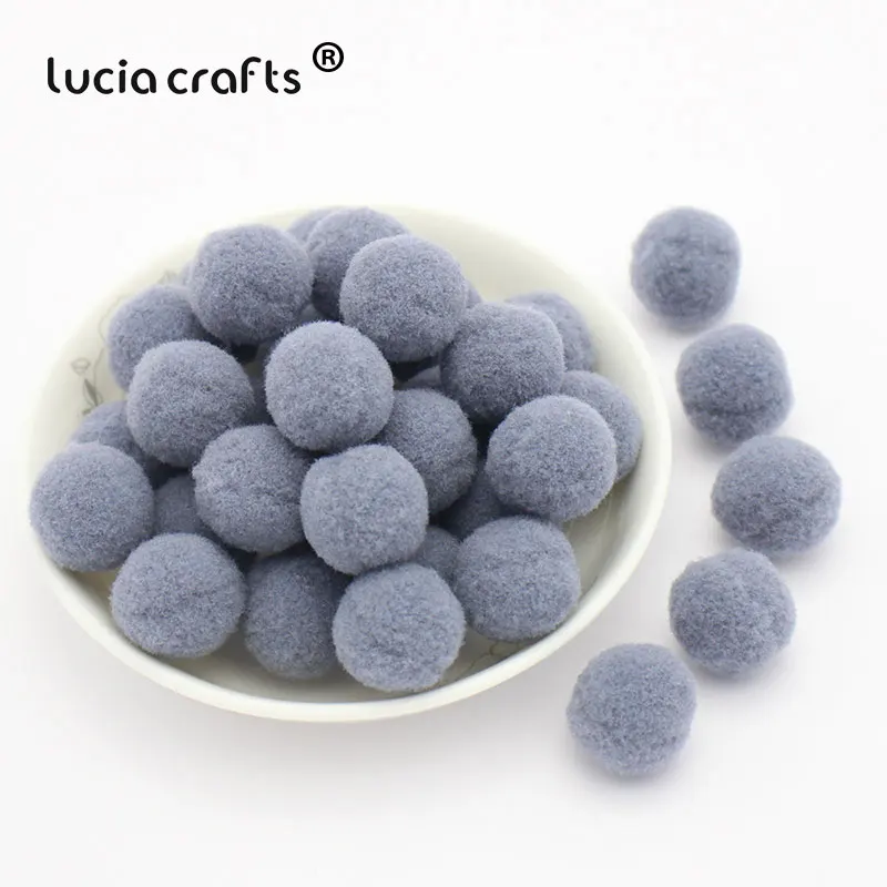 Lucia Crafts 50 шт./лот 20 мм разноцветные варианты помпон DIY Свадебные украшения Аксессуары для кукол J0801