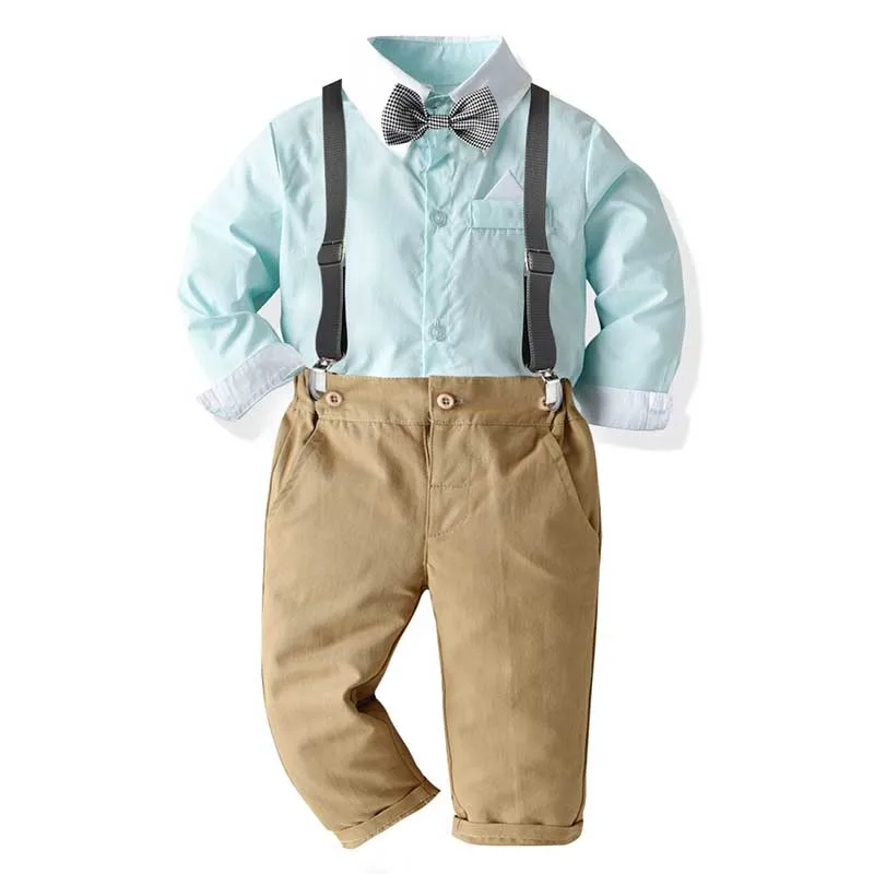 Свадебные костюмы для мальчиков детская одежда Gntleman деловой Детский костюм