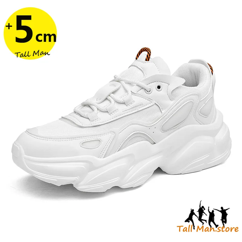 

Men Sneakers Elevator Shoes Height Increasing Shoes High Top Blade Series Sports Shoes Cushioning Running Shoes 5CM
