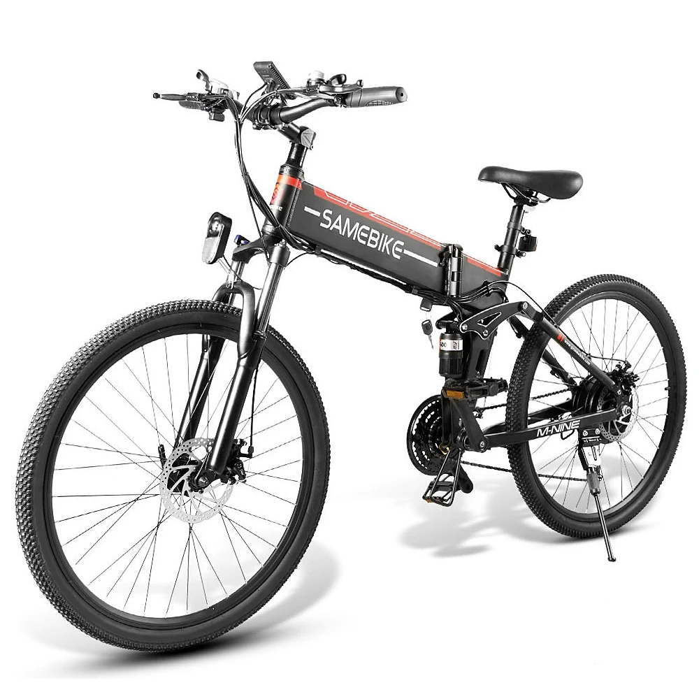 Ebike 26 Inch Folding Electric Bike Power Assist Bicycle E-Bike Spoke Rim Scooter Moped 48V 500W Motor | Спорт и развлечения
