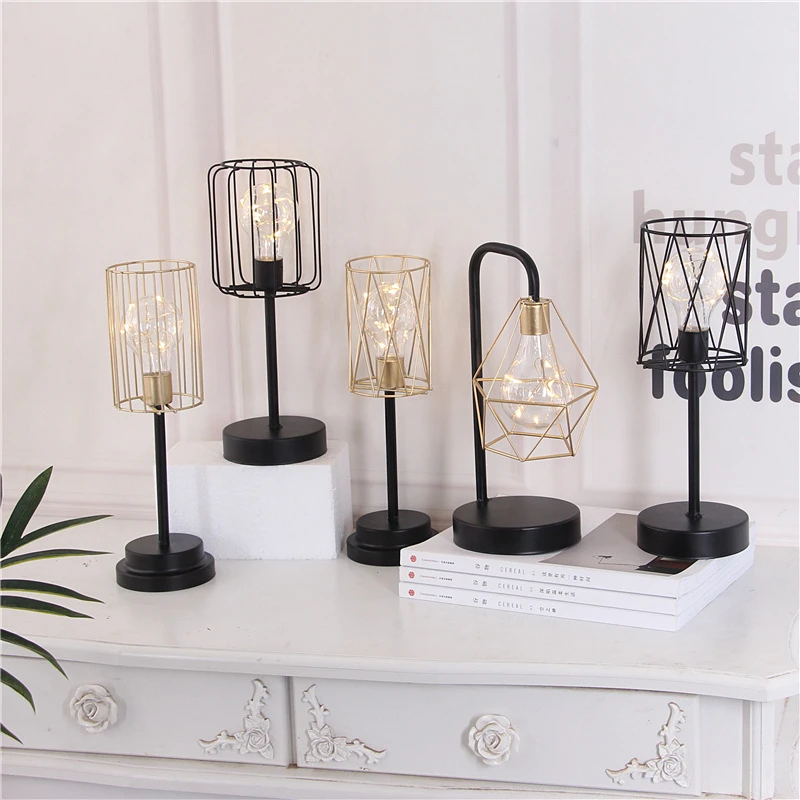 Креативные USB лампы поделки скандинавский подсвечник из кованого железа женское