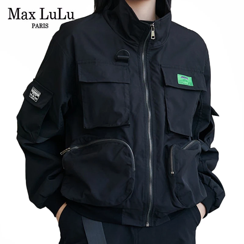 Женская Повседневная Свободная Куртка Max LuLu Fanshion в европейском стиле осень 2021