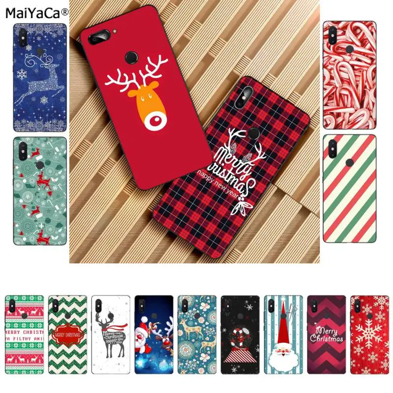 

MaiYaCa Merry Christmas New Year elk lovers Phone Case cover Shell for Xiaomi 8 9 se 5X Redmi 6pro 6A 4X 7 5plus note 5 7 6pro