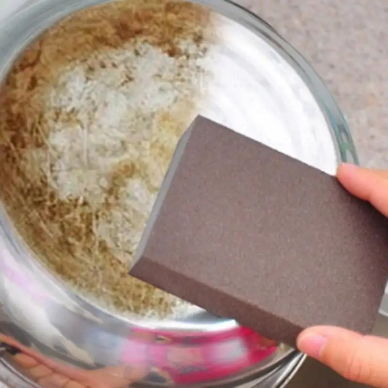 5/3/1Pcs Carborundum Sponge Brush Rust Removing Cleaner Pot Pan Magic Eraser Flexible Descaling Kitchen Washing Tool | Дом и сад