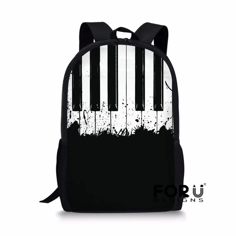 L5282C FORUDESIGNS/детские школьные сумки, набор для подростков мальчиков и девочек, рюкзаки с музыкальными нотами, сумка для книги с пианино, Детская сумка на плечо, mochila escolar - Цвет: L5282C
