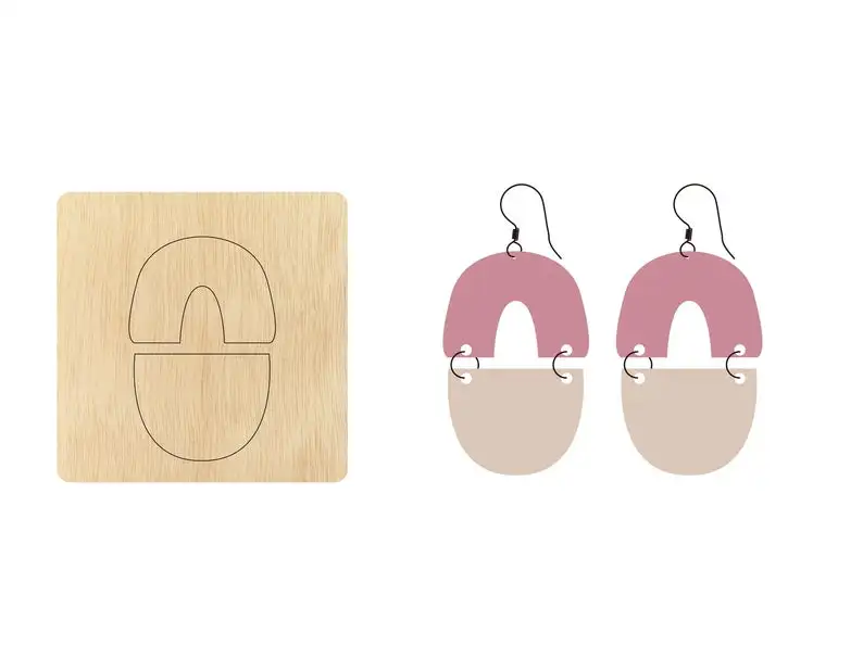 

Statement Earrings die cuts,Custom Size Leather Cutting Die,Steel Rule Metal Die Cutter,Leather Die Cut Mold CD247