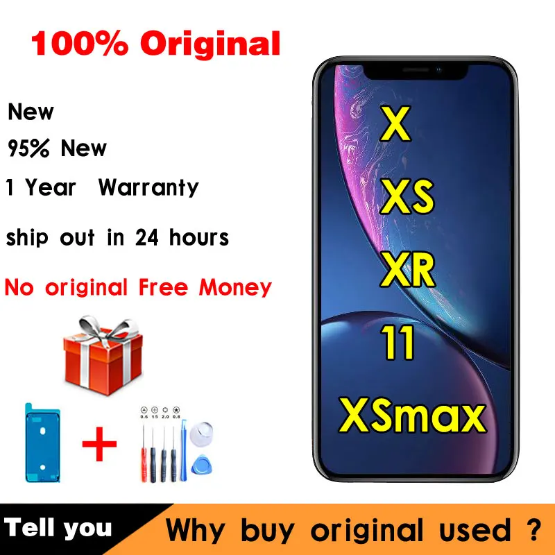Оригинальный экран True Tone для iPhone XR сменный ЖК Iphone 11 X XS max дисплей с 3D сенсорным