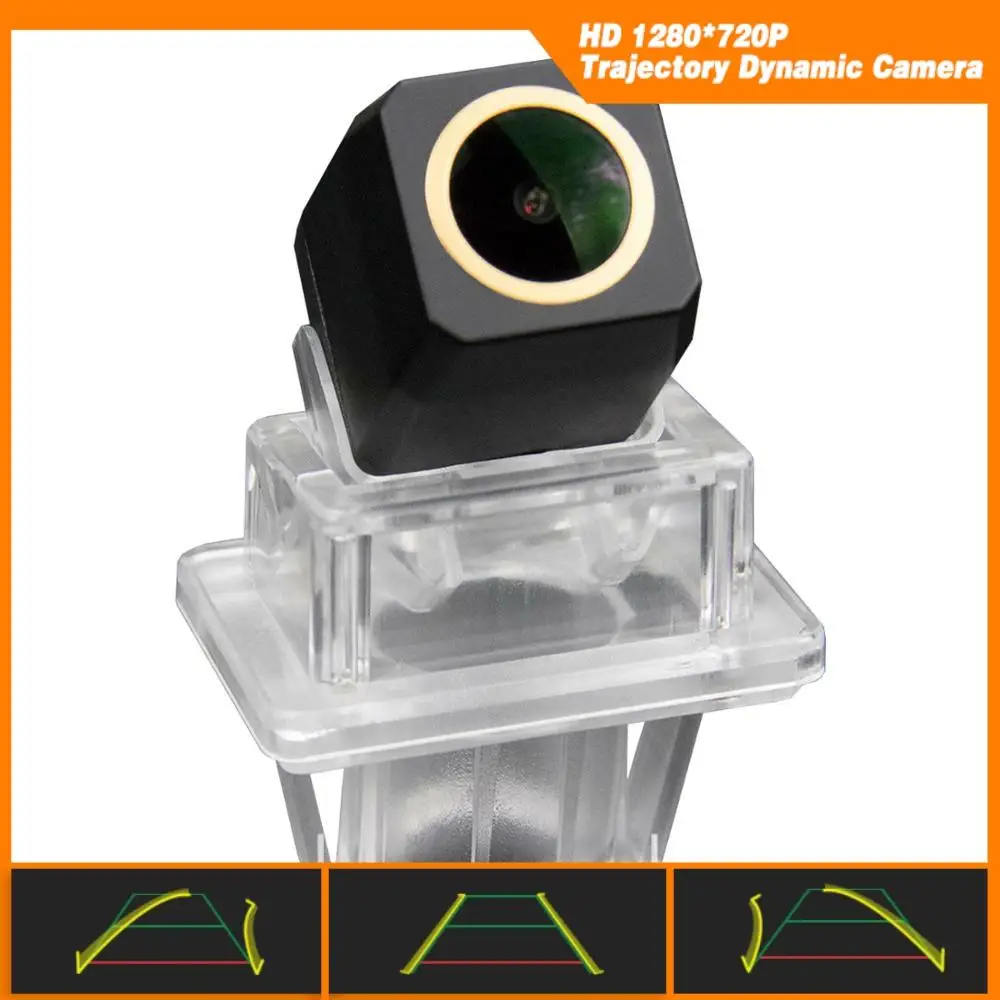 HD 1280x720p Золотая камера траектория динамическая парковочная линия для Mercedes Benz A Class