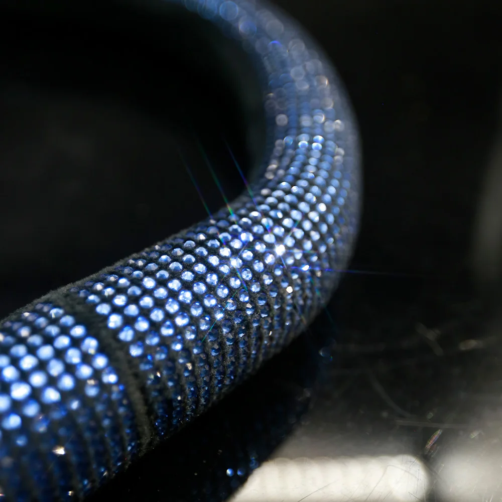 Чехлы рулевого колеса автомобиля Стразы с плоским дном D-образной формы для Volkswagen