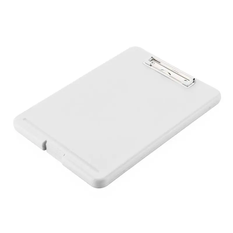 

W3JD A4 Plastic Storage Clipboard File Box Case Document File Folders Clipboard Writing Pad Stationery Office Supplies