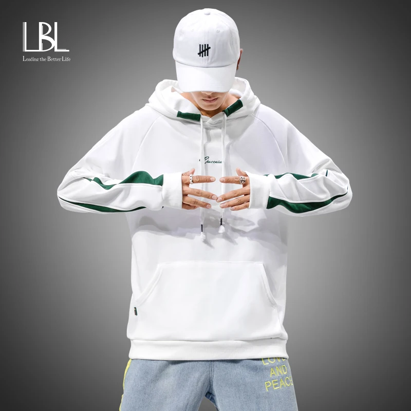 Мужские толстовки с капюшоном свитшот Повседневная Лоскутная одежда длинным