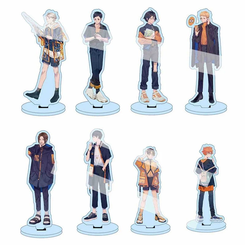 

Anime Haikyuu Hinata Kageyama Tsukishima Sugawara Family Acrylic Stand Figure Model Plate Holder Topper Anime Karasuno Toys